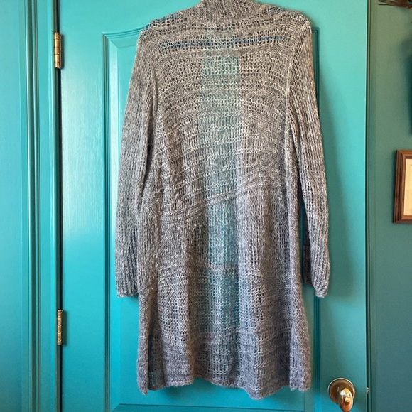 EILEEN FISHER OPEN FRONT CARDIGAN SWEATER , Size Large Alpaca/Wool Blend - Picture 2 of 9